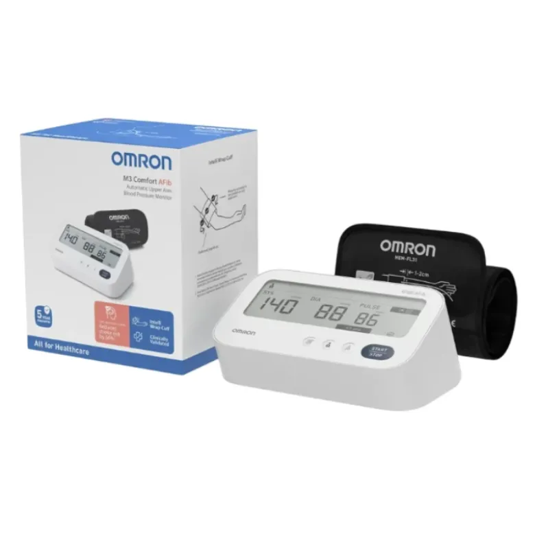 Omron M3 Comfort AFib Tensiómetro Braço | Deteção Fibrilhação Auricular