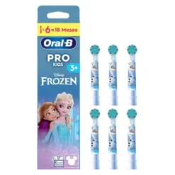 Oral-B Pro Kids Frozen Recarga x6 +3 Anos Cerdas Extra Suaves