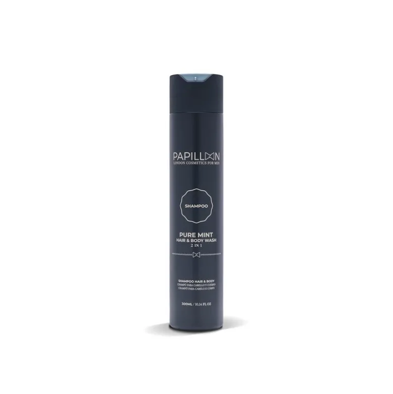 Papillon Pure Mint Hair And Beard 2X1 Champô 300mL