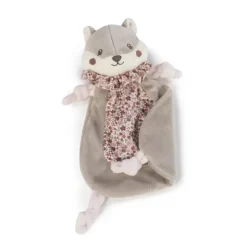 Pasito a Pasito Doudou Esquilo Cherry Flowers 21cm | Peluche de Aconchego para Bebé