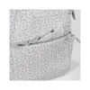 Pasito a Pasito Mochila Maternidade Little Bloom Flowers Grey | Tecido Impermeável