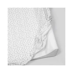 Pasito a Pasito Muda Fraldas com Capa Little Bloom Flowers Grey 70x50cm | Espuma Viscoelástica