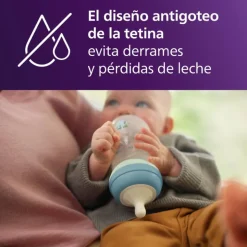 Philips Avent Biberão Natural Response Noturno 260ml + Chupeta Ultra Soft 0-6M