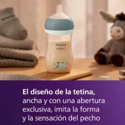 Philips Avent Biberão Natural Response Noturno 260ml + Chupeta Ultra Soft 0-6M