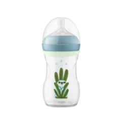 Philips Avent Biberão Noturno Natural Response 260ml 3-6Meses | Tetina Silicone fluxo médioeses