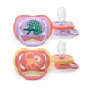 Philips Avent Ultra Air Chupeta Camaleão e Macaco 18M+ | 2 Chupetas Silicone