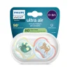 Philips Avent Ultra Air Chupeta Minhoca e Leopardo 0-6M | 2 Chupetas Silicone