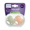 Philips Avent Ultra Soft Chupeta +18M Verde e Laranja | Para Pele Sensível Bebé