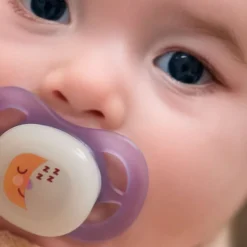 Philips Avent Ultra Start Chupeta Noturna Lua e Estrela 0-2M | 2 Chupetas Brilham no Escuro