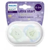 Philips Avent Ultra Start Nighttime Chupeta Menta/Azul 0-2m x2