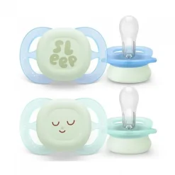 Philips Avent Ultra Start Nighttime Chupeta Menta/Azul 0-2m x2