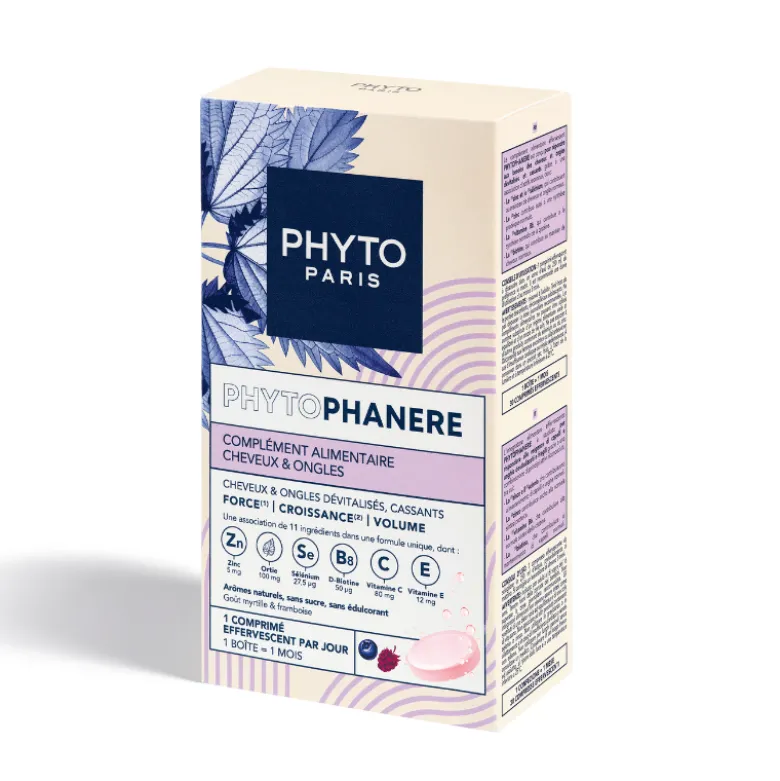 Phytophanère Suplemento Efervescente 15x2 | Para Cabelo & Unhas | Força, Crescimento, Volume | 30 Comp.