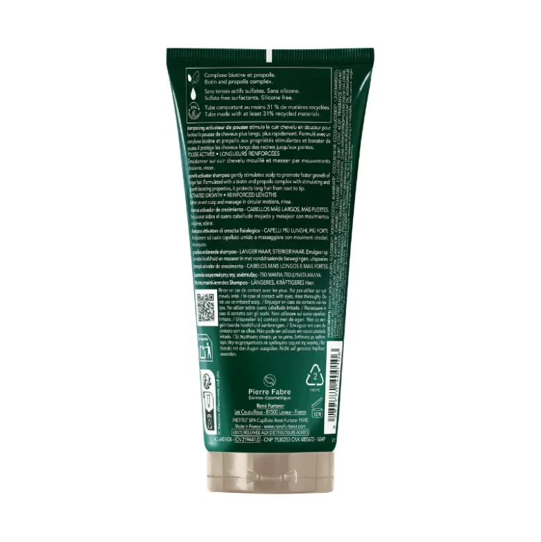 René Furterer Triphasic Active Grow Champô Fortificante 200ml | Crescimento Capilar e Uso Frequente