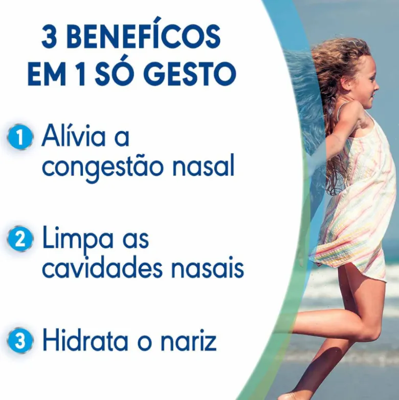 Rhinomer Plus+ Spray Nasal Força 1 Suave 200ml | Água do Mar para Bebés e Adultos