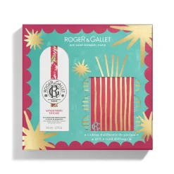 Roger&Gallet Coffret Natal 2025 Gingembre Rouge | Água Perfumada 100ml + Difusor