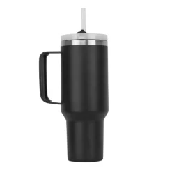 Runbott Copo Termo Latt Black 1100ml | Mantém Frio 28h & Quente 12h | Tampa com Palhinha | Tecnologia Evertaste