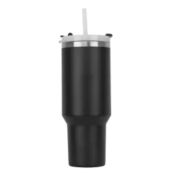 Runbott Copo Termo Latt Black 1100ml | Mantém Frio 28h & Quente 12h | Tampa com Palhinha | Tecnologia Evertaste