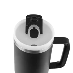 Runbott Copo Termo Latt Black 1100ml | Mantém Frio 28h & Quente 12h | Tampa com Palhinha | Tecnologia Evertaste
