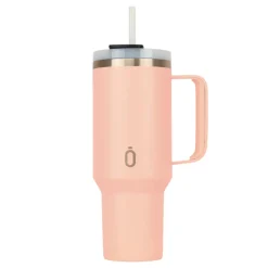 Runbott Copo Termo Latt Cotton Candy 1100ml | Mantém Frio 28h & Quente 12h | Tampa com Palhinha | Tecnologia Evertaste