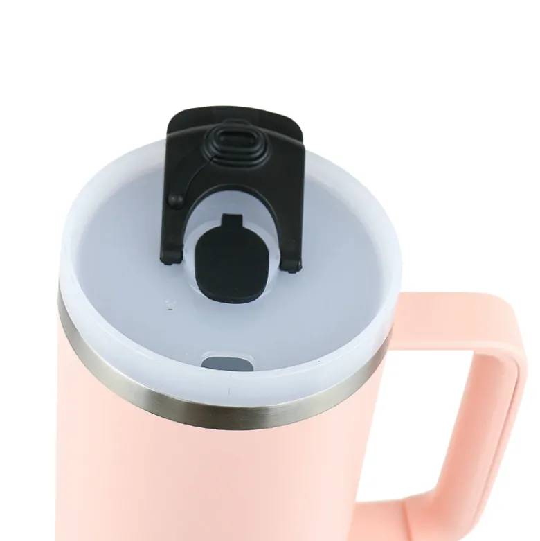 Runbott Copo Termo Latt Cotton Candy 1100ml | Mantém Frio 28h & Quente 12h | Tampa com Palhinha | Tecnologia Evertaste