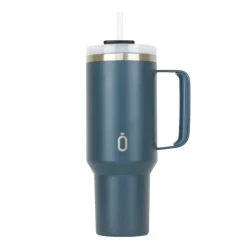 Runbott Copo Termo Latt Ocean 1100ml | Mantém Frio 28h & Quente 12h | Tampa com Palhinha | Tecnologia Evertaste