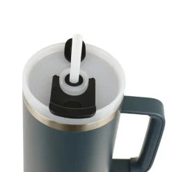 Runbott Copo Termo Latt Ocean 1100ml | Mantém Frio 28h & Quente 12h | Tampa com Palhinha | Tecnologia Evertaste