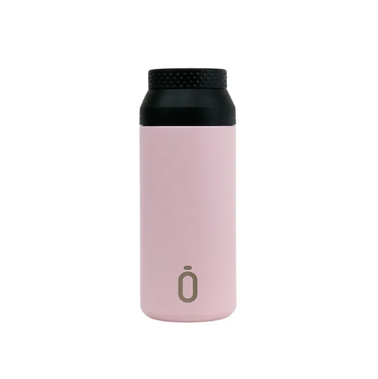 Runbott Copo Térmico Mii Powder Pink 350ml | Com Infusor | Mantém Quente 12h & Frio 24h