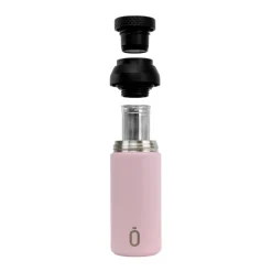 Runbott Copo Térmico Mii Powder Pink 350ml | Com Infusor | Mantém Quente 12h & Frio 24h