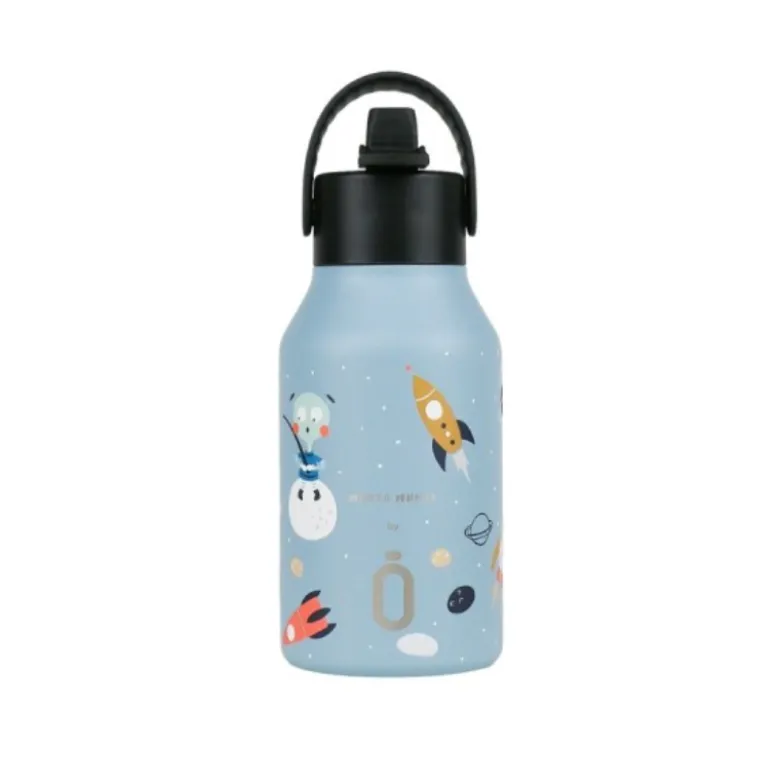 Runbott Garrafa Termo Sport 350ml Marta Munte Cosmic | Com Palhinha e Tampa Fácil de Abrir