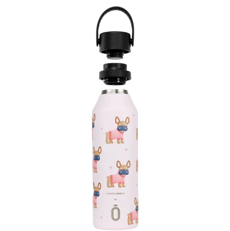 Runbott Garrafa Térmica Mii 60 Bulldog 600ml | Design Marta Munté | Mantém Frio 32h & Quente 24h