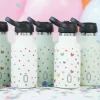 Runbott Mii Garrafa Termo 350ml Nata Estrelas | Mantém Bebidas Frias até 24h