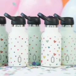 Runbott Mii Garrafa Termo 350ml Nata Estrelas | Mantém Bebidas Frias até 24h