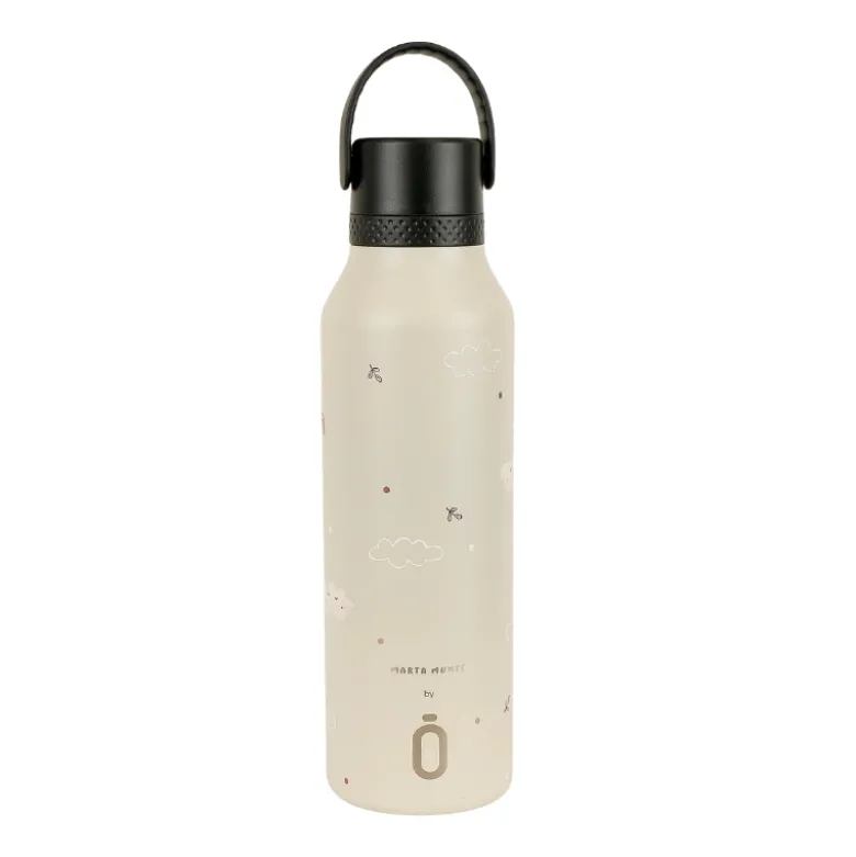 Runbott Mii 60 Safari Clouds Garrafa Térmica 600ml | Ilustração Exclusiva Marta Munté | Frio 32h & Quente 24h
