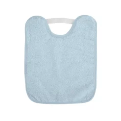 Saro Babete de Felpo Plastificado Com Elástico Azul +6M