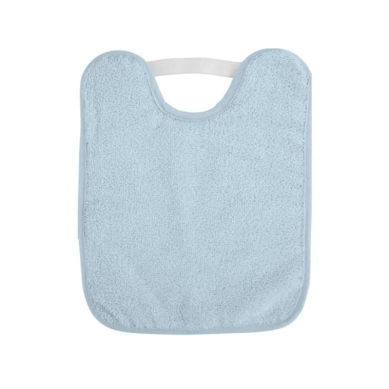 Saro Babete de Felpo Plastificado Com Elástico Azul +6M