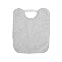 Saro Babete de Felpo Plastificado Com Elástico Cinza +6M