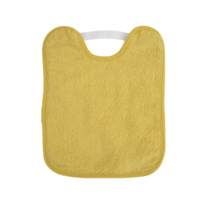 Saro Babete de Felpo Plastificado Com Elástico Mostarda +6M