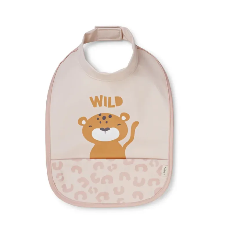 Saro Babete Impermeável Born To be Wild | Ajustável com Velcro | Fácil Limpeza