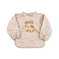Saro Babete Impermeável com Mangas Born To Be Wild | Ajustável com Velcro | Fácil Limpeza