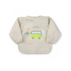 Saro Babete Impermeável com Mangas Creme Aloha
