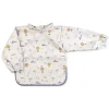 Saro Babete Impermeável com Mangas Good Vibes | Ajustável com Velcro | Fácil Limpeza