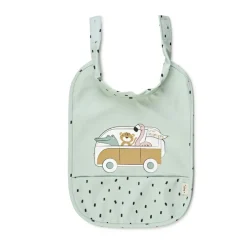 Saro Babete Impermeável Little Explorers | Ajustável com Velcro | Fácil Limpeza