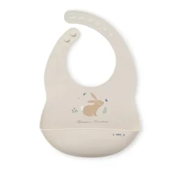 Saro Babete Impermeável Party Cotton Bunnies | Babete Aprendizagem Alimentação BLW, Anti Manchas, Fácil Limpeza