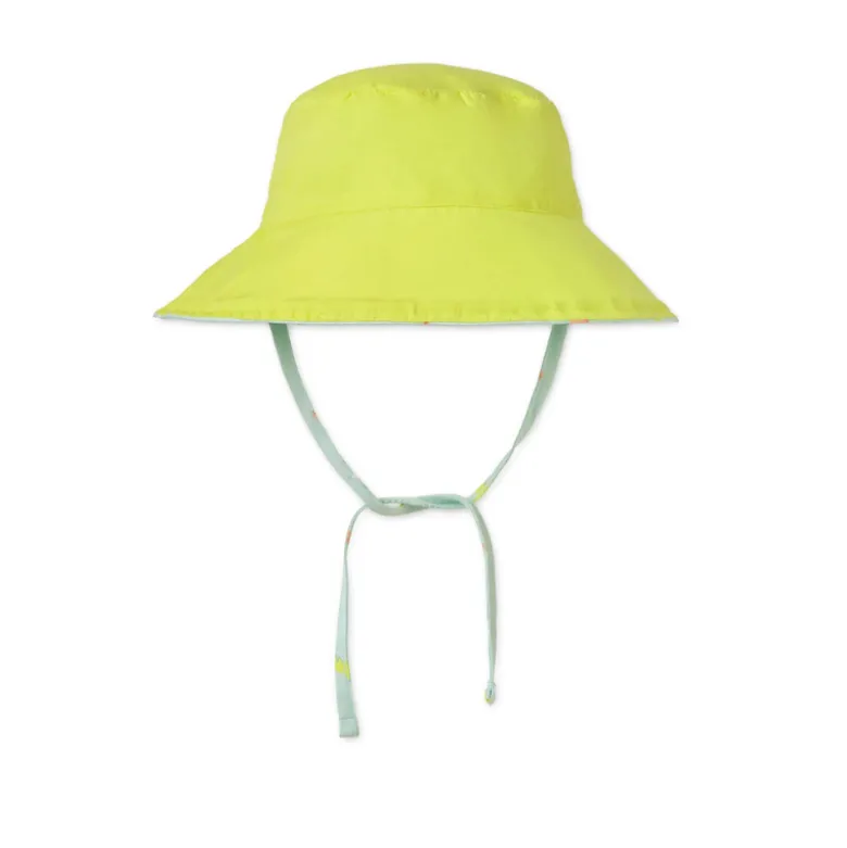 Saro Chapéu de Proteção Solar Tropicool Mint 18-36Meses | Reversível com Cordões