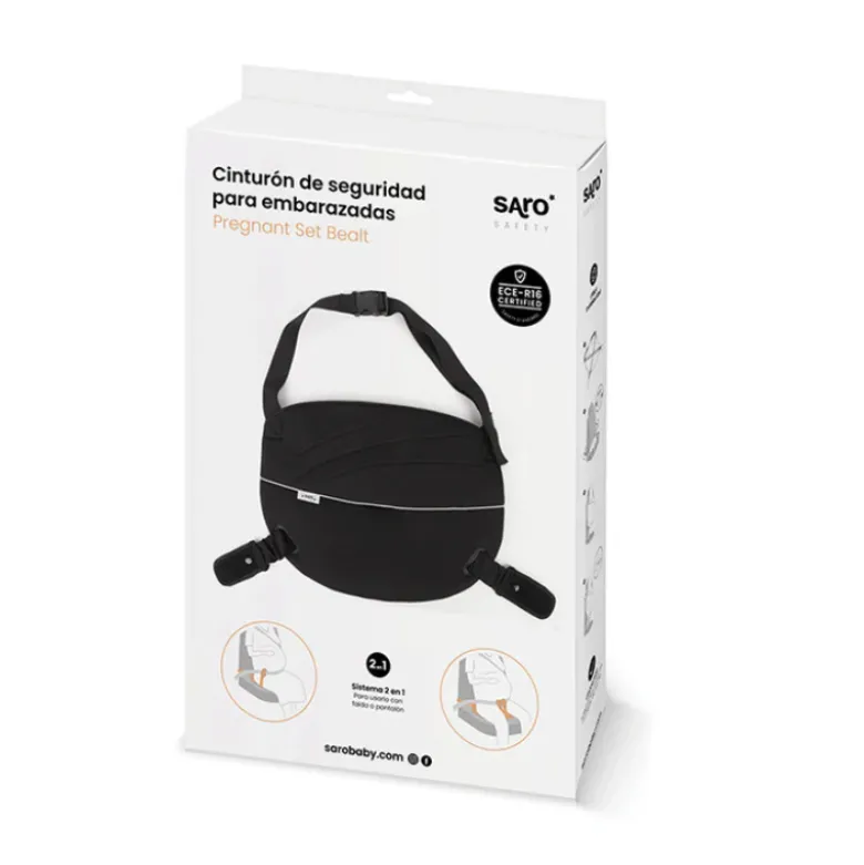 Saro Cinto de Segurança para Grávida | Adaptador Cinto Gravidez Carro, Conforto e Proteção Bebé, Ajuste Universal