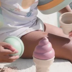 Saro Conjunto Brinquedos Praia Gelados | Silicone Alimentar