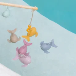 Saro Fish&Fun Jogo de Pesca | 6 Peixes Flutuantes + 2 Canas | Coordenação e Diversão