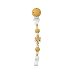 Saro Porta Chupeta Foxy Amarelo +0M