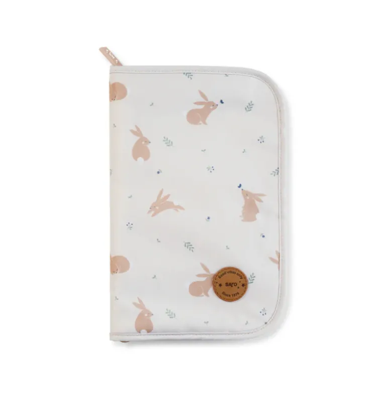 Saro Porta-Documentos Cotton Bunnies | Organizador para Caderneta de Saúde | Impermeável