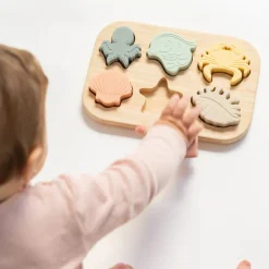 Saro Puzzle Madeira Sea Life +9M | Vida Marinha Encaixável Educativo FSC